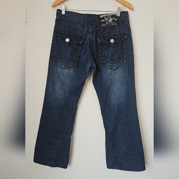 True Religion Billy Super T Jeans Made in USA Size 32 Hemmed 25.5 Inseam Y2K - Picture 13 of 17